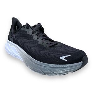Size 10 - Hoka One One Arahi 6 Men's Running Shoes Black White